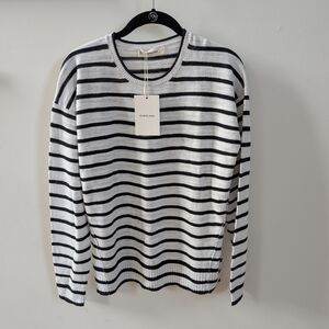 Everlane Striped Slouch Sweater in Cotton Linen